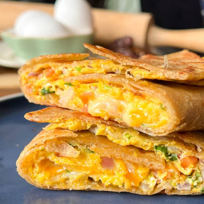 Easy Egg and Paratha Wrap - NOMBEAH