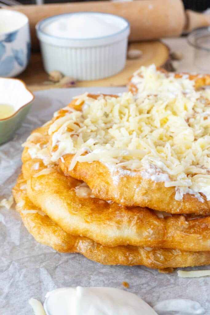 Easy Lángos - Hungarian Fried Bread